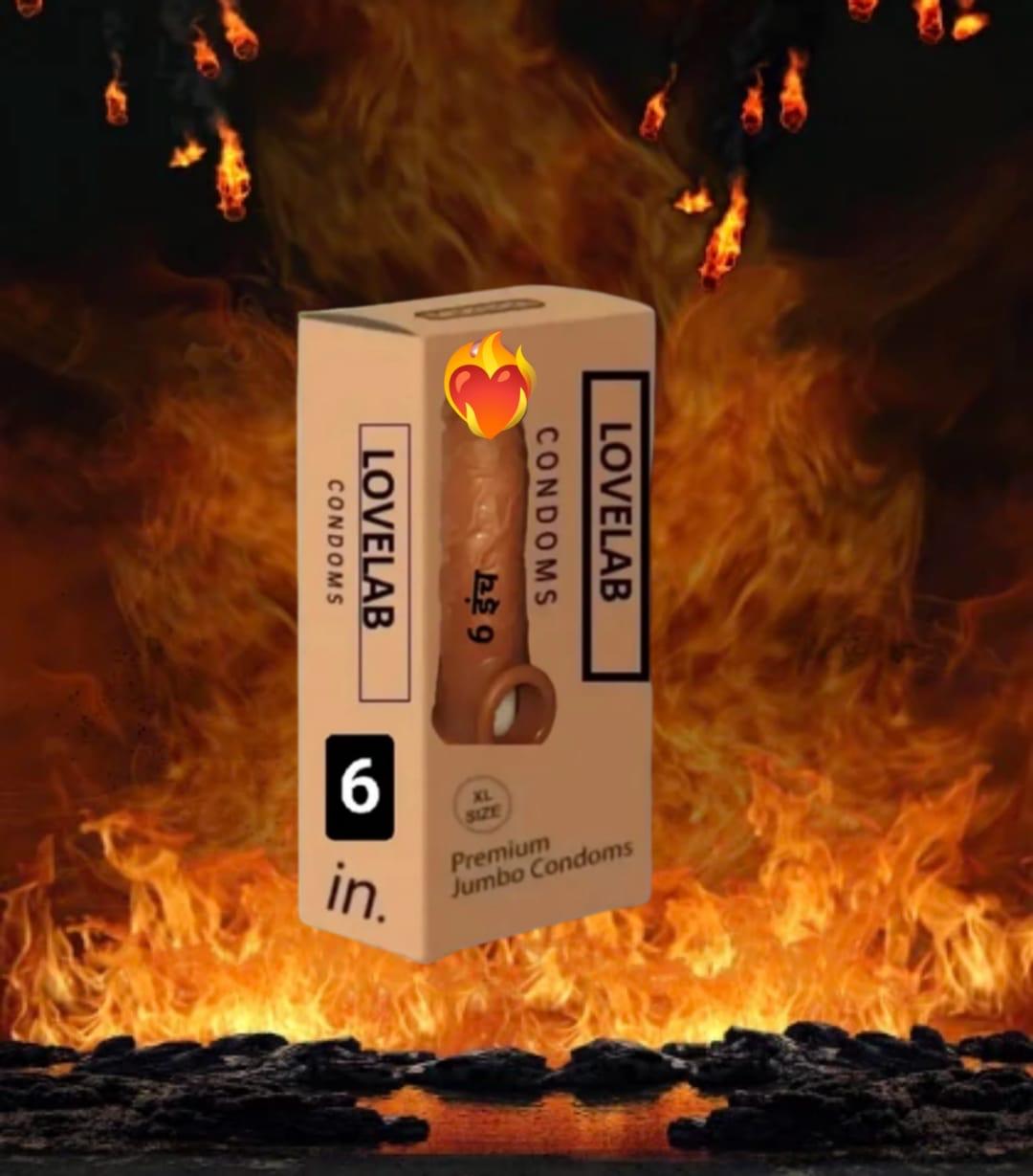 Dragon Condom Silicon 6 Inch