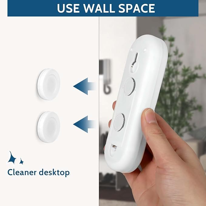 Magnetic Remote Control Holder Wall Mount Self-Adhesive, Strong Magnet Hole-Free Remote Holder