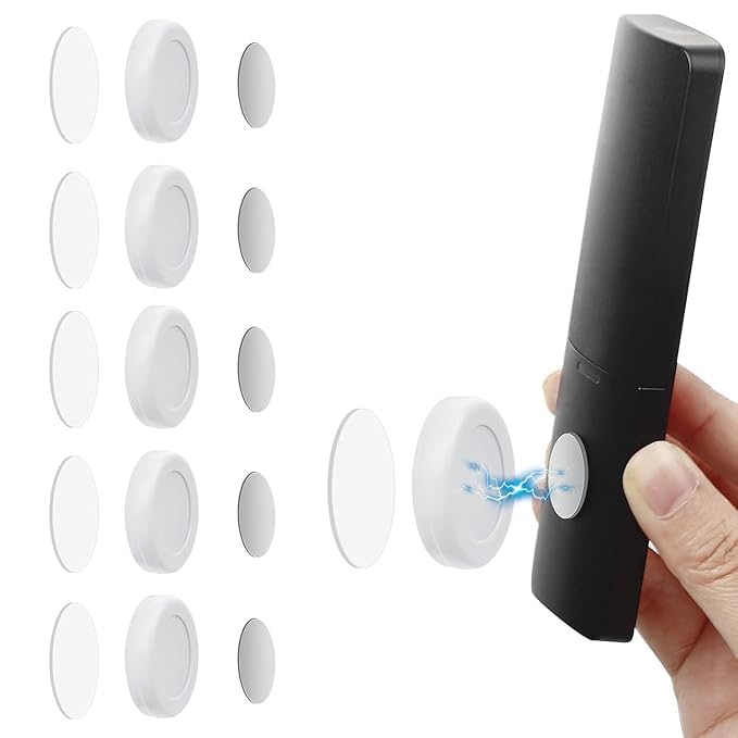 Magnetic Remote Control Holder Wall Mount Self-Adhesive, Strong Magnet Hole-Free Remote Holder